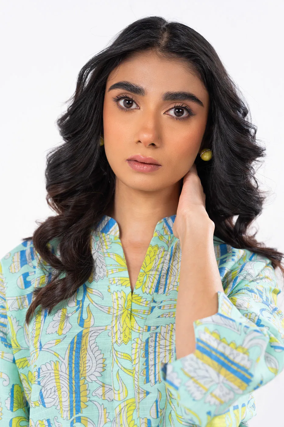 1 Pc Printed Khaddar Shirt 