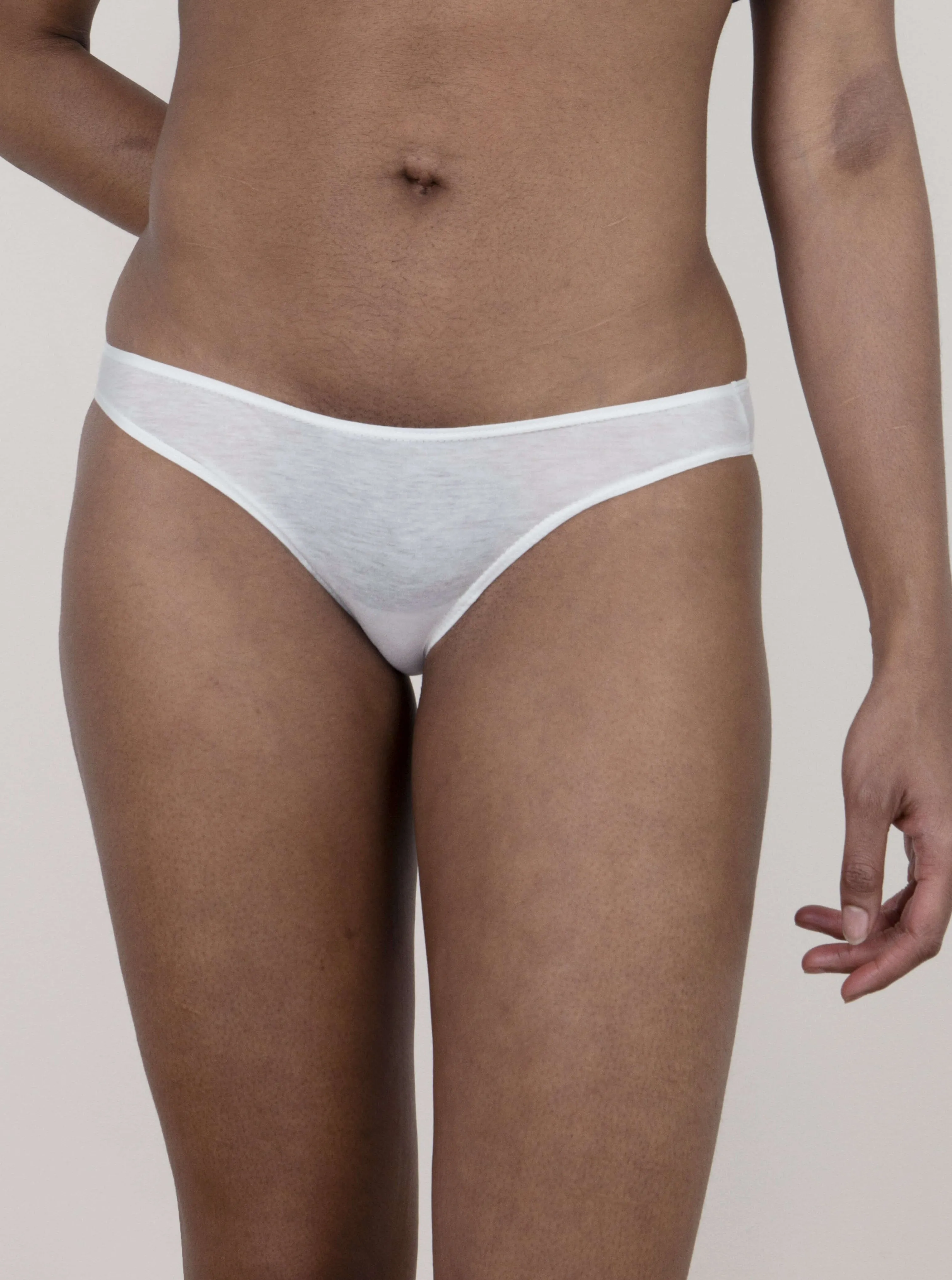 100% Organic Cotton Tanga - Chalk