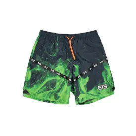 313 Swimwear - Green Flames