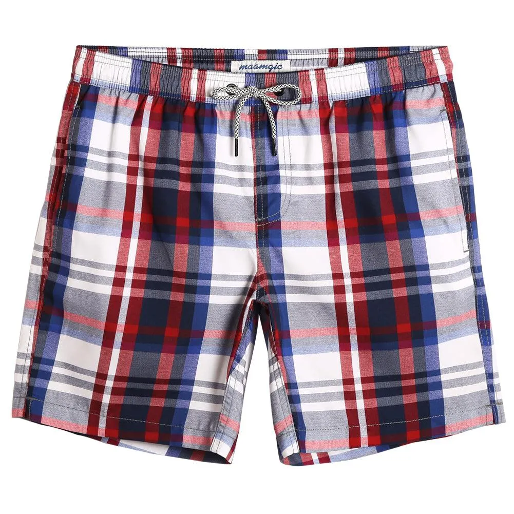 7 Inch Inseam Tarran Design Swim Trunks