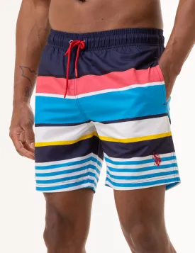 7 STRIPE SWIM TRUNKS