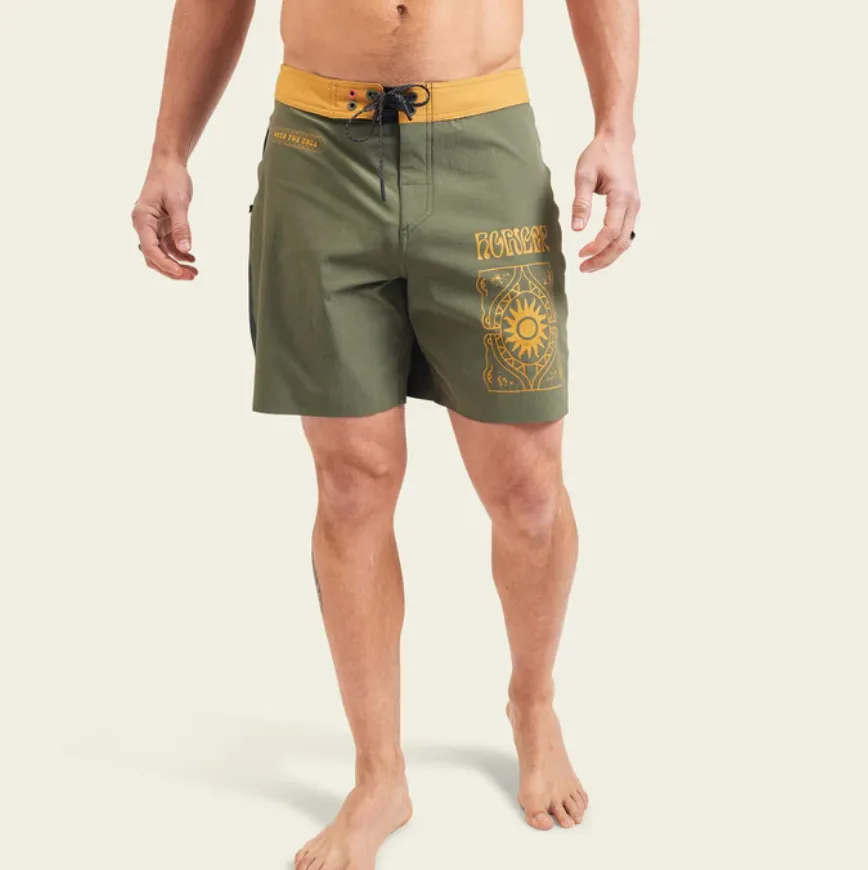 7" Del Este Boardshorts Sun Drinker Algae