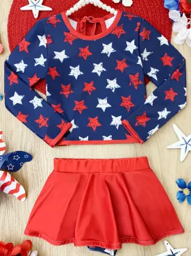 All The Stars Are Shining Skort Two Piece Swimsuit