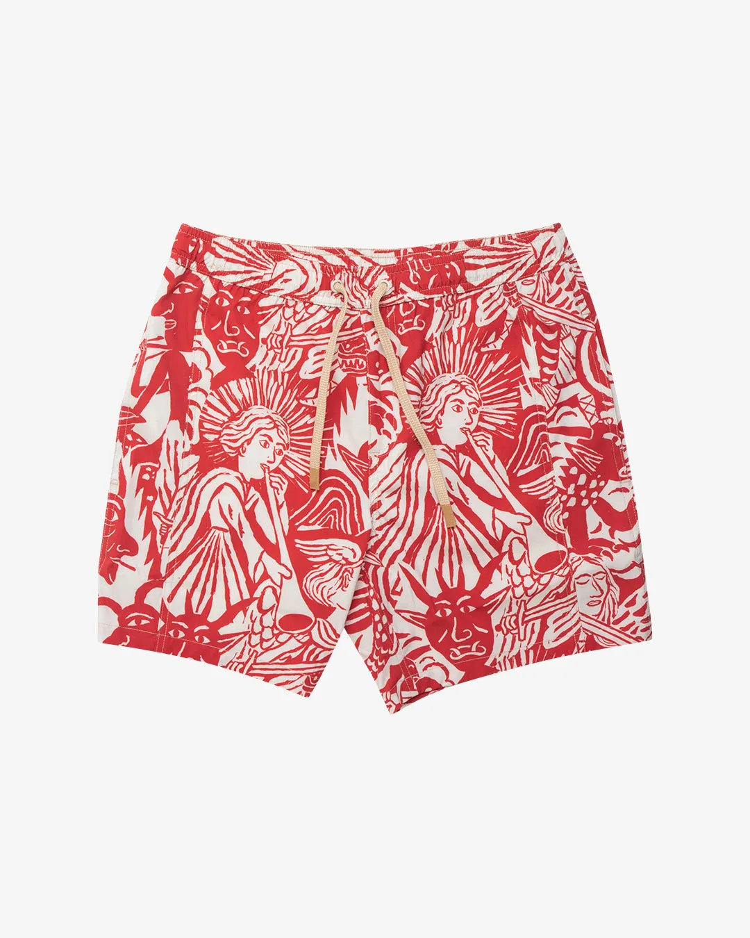 Angels & Demons Boardshort - Red