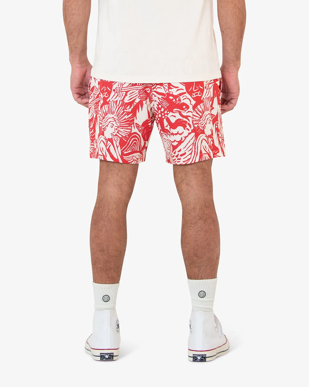 Angels & Demons Boardshort - Red