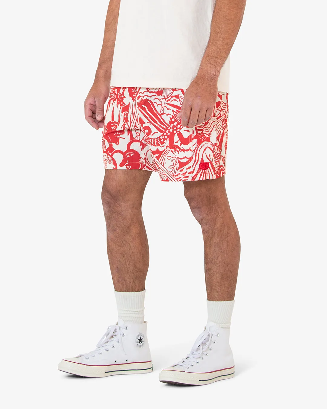 Angels & Demons Boardshort - Red