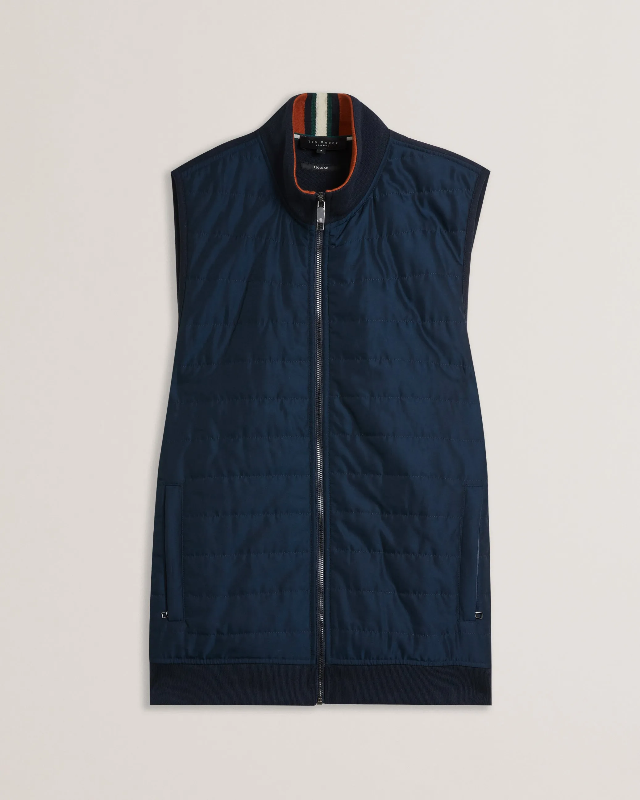 Atho Ss Regular Fit Quilted Gilet Navy