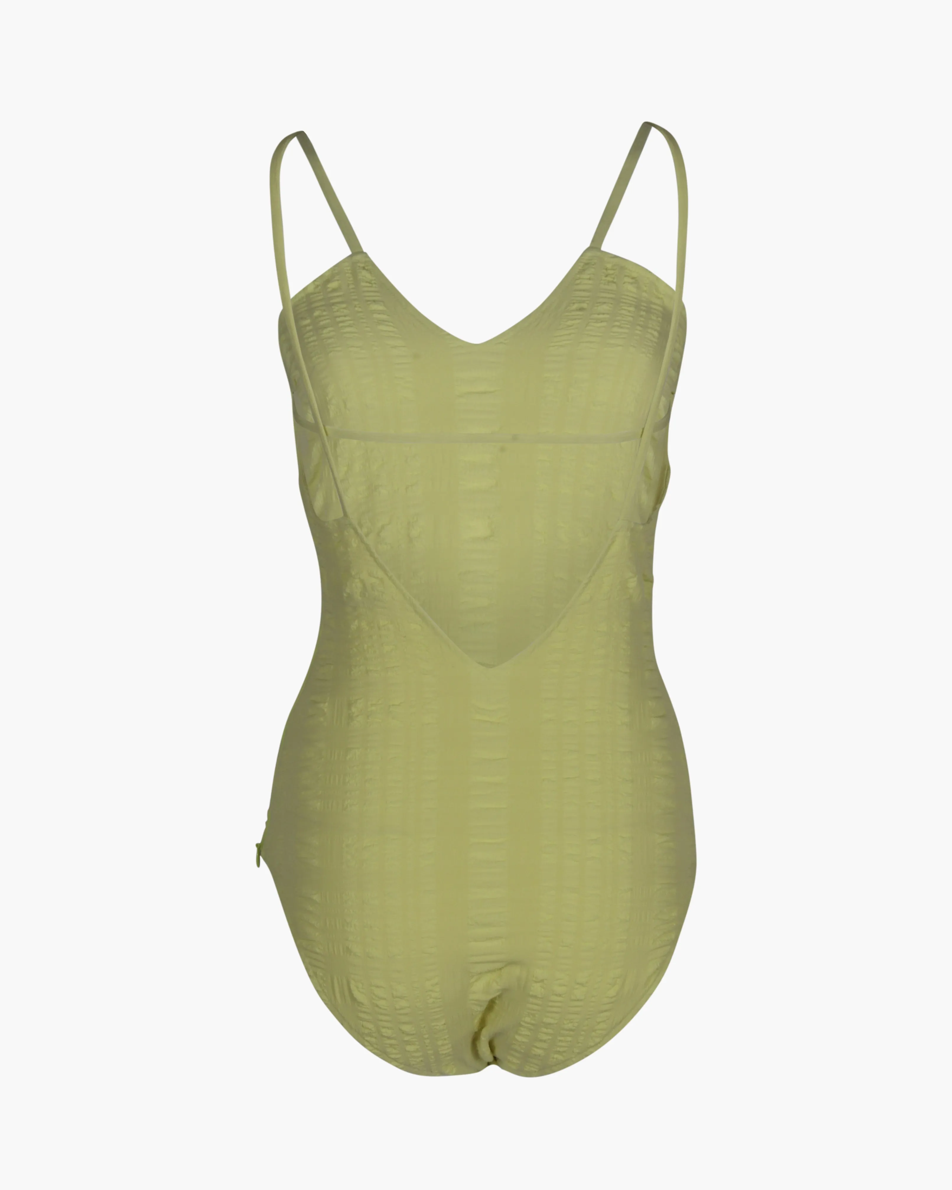 Ava One-piece Seersucker Green