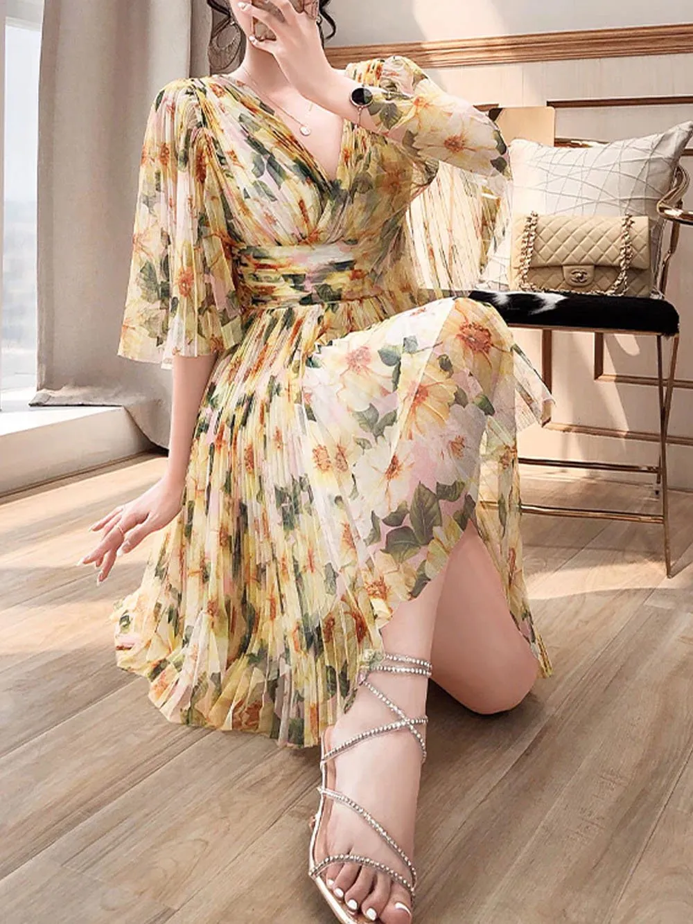 AVRA Floral Mini Dress