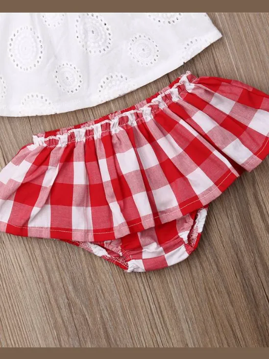 Baby I know I'm Cute Top and Skirted Bloomers with Headband Set