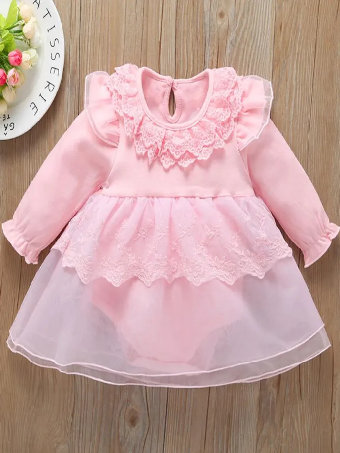 Baby Love That Lace Look Tulle Skirt Onesie