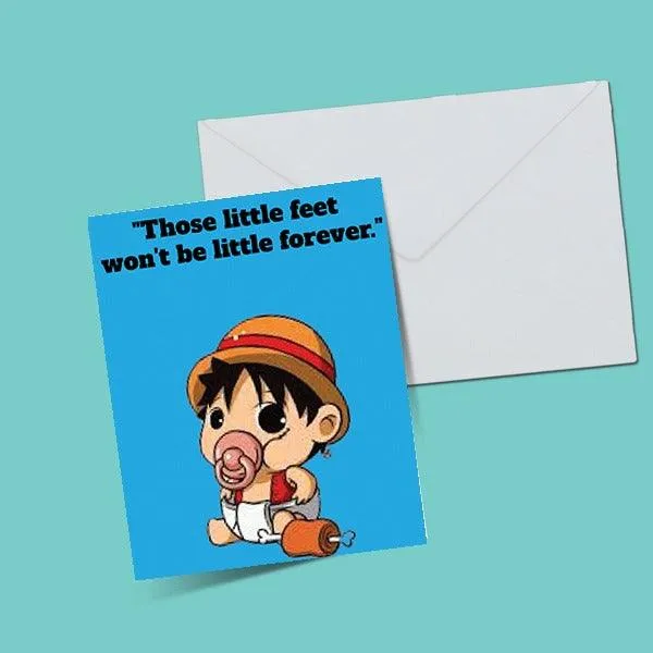 Baby Luffy Greeting Card