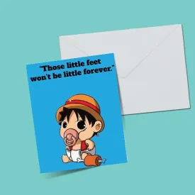 Baby Luffy Greeting Card