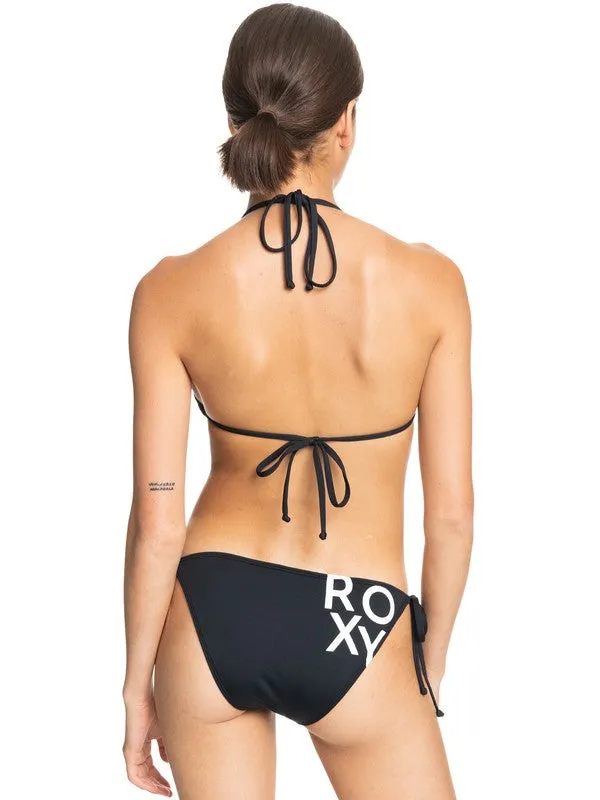 Beach Classics Tie Side Triangle Bikini - Black