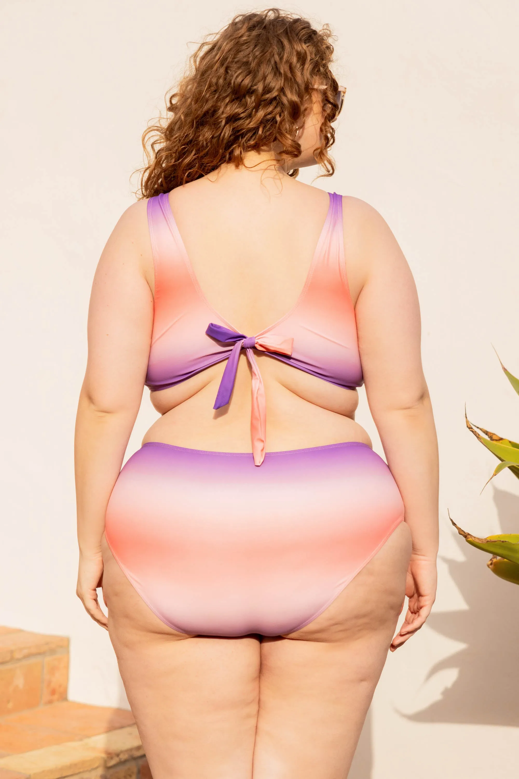 Beauty From Within Swim Bottom, Pink Ombre