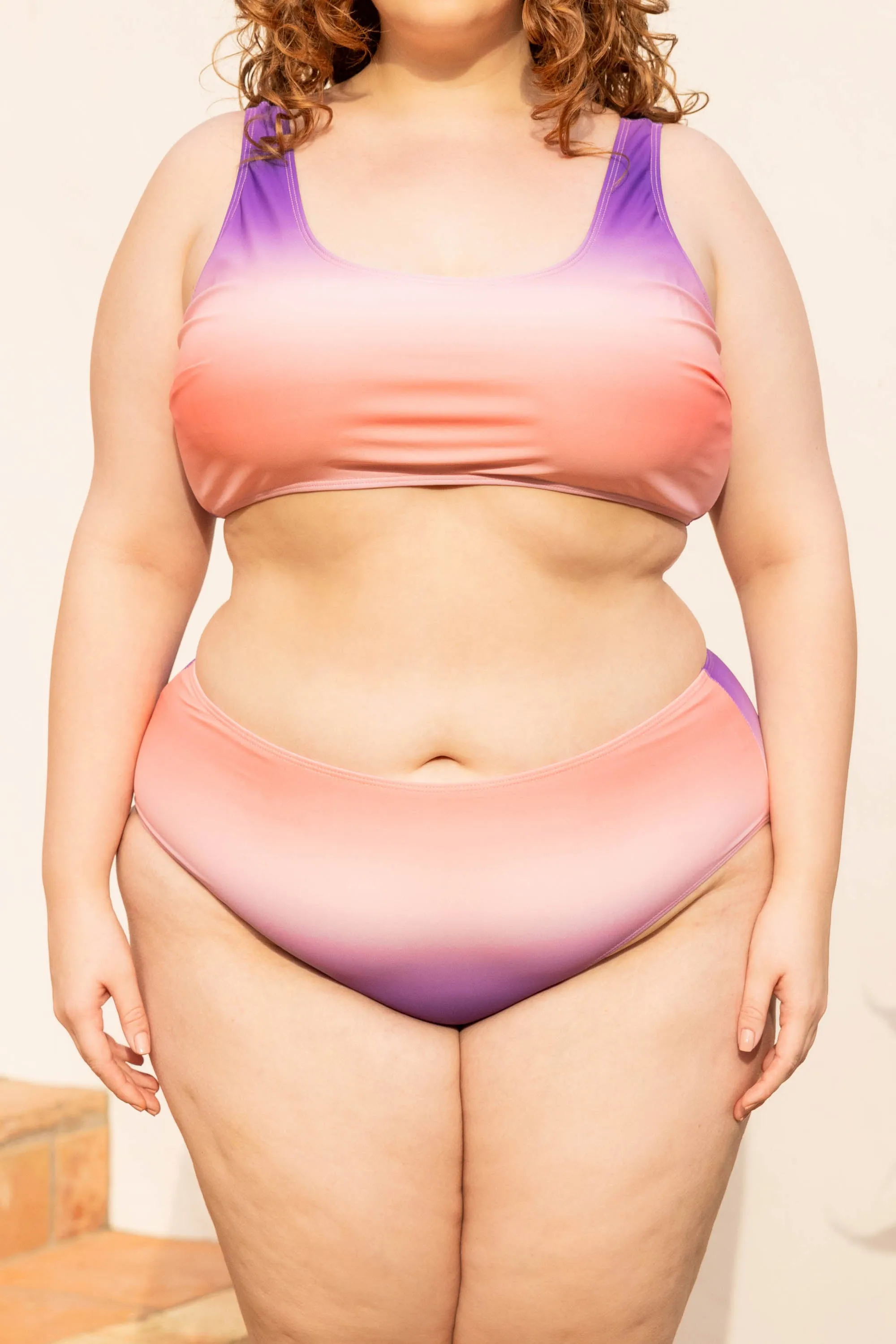 Beauty From Within Swim Bottom, Pink Ombre