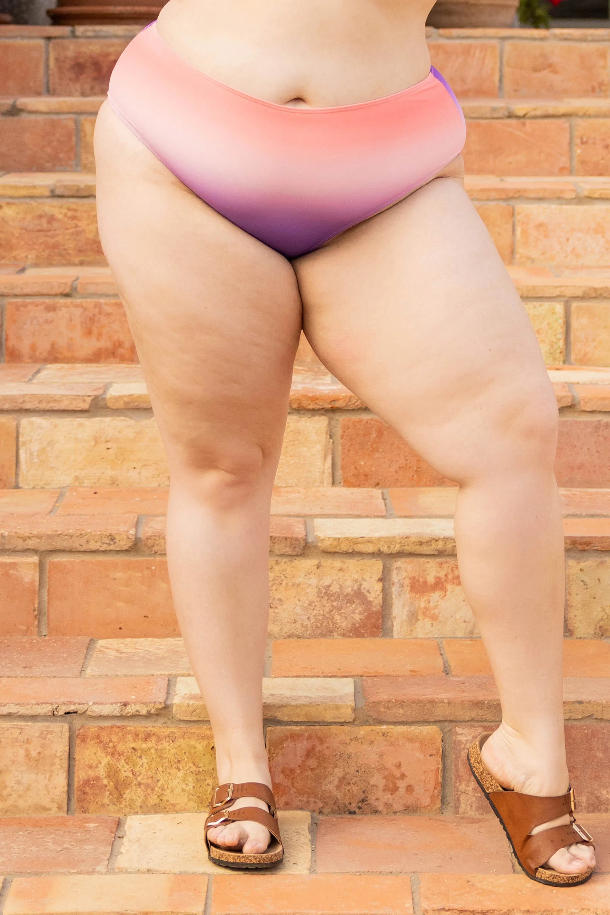 Beauty From Within Swim Bottom, Pink Ombre