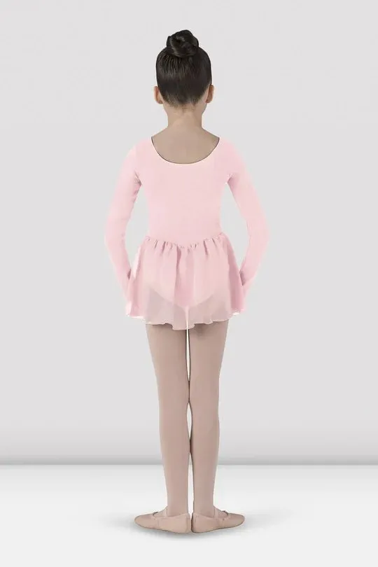 BLOCH CL5309 LONG SLEEVE SKIRTED LEOTARD