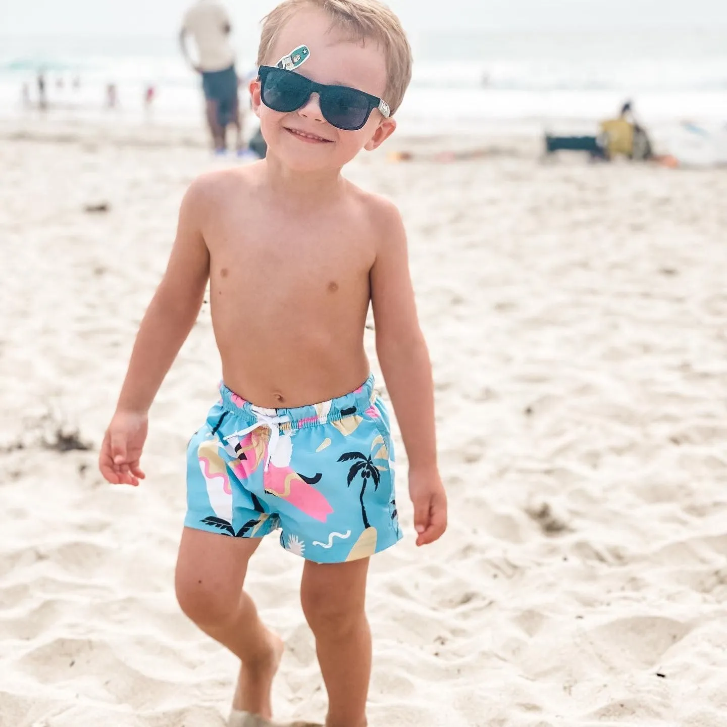 Boys Childlike Forest Stretch Swim Trunks