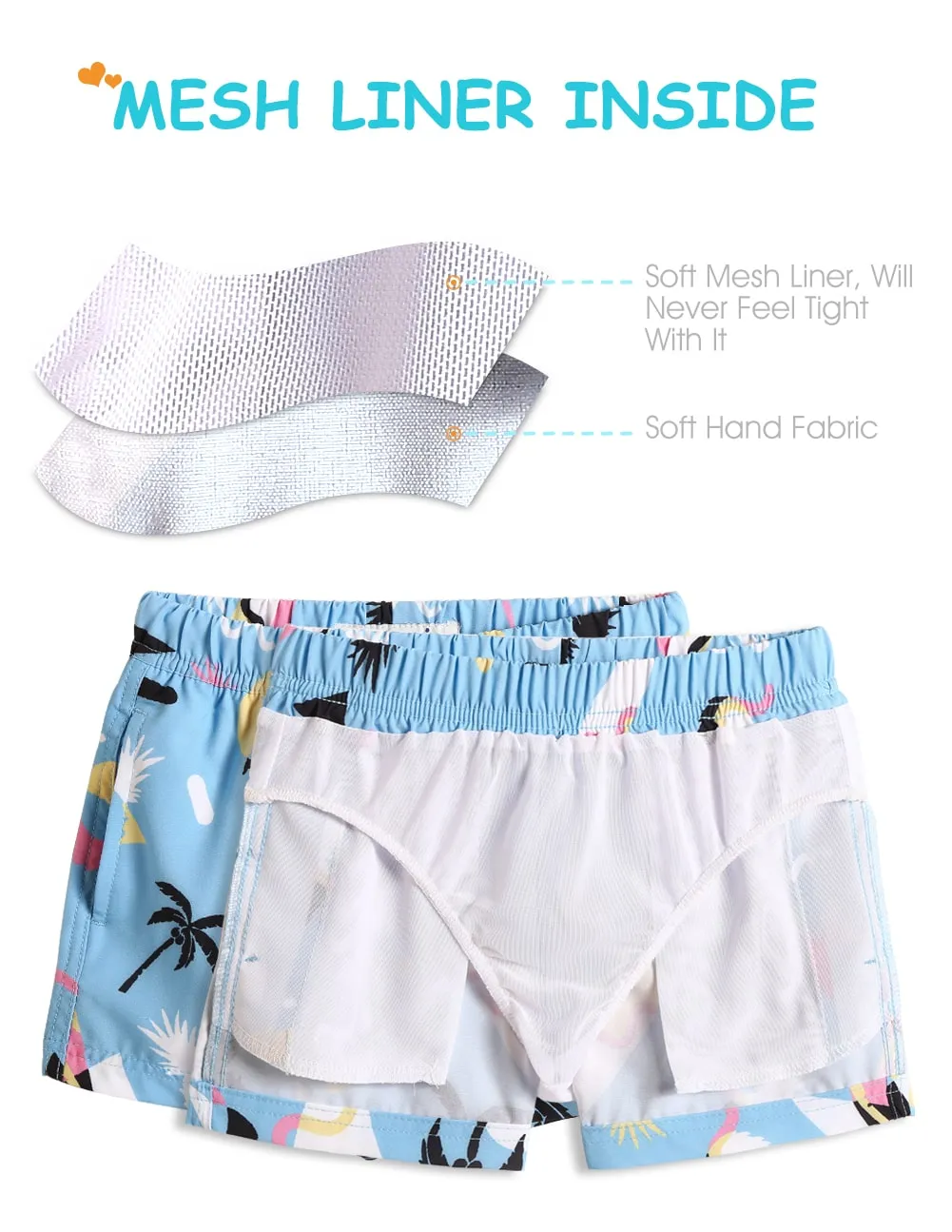 Boys Childlike Forest Stretch Swim Trunks