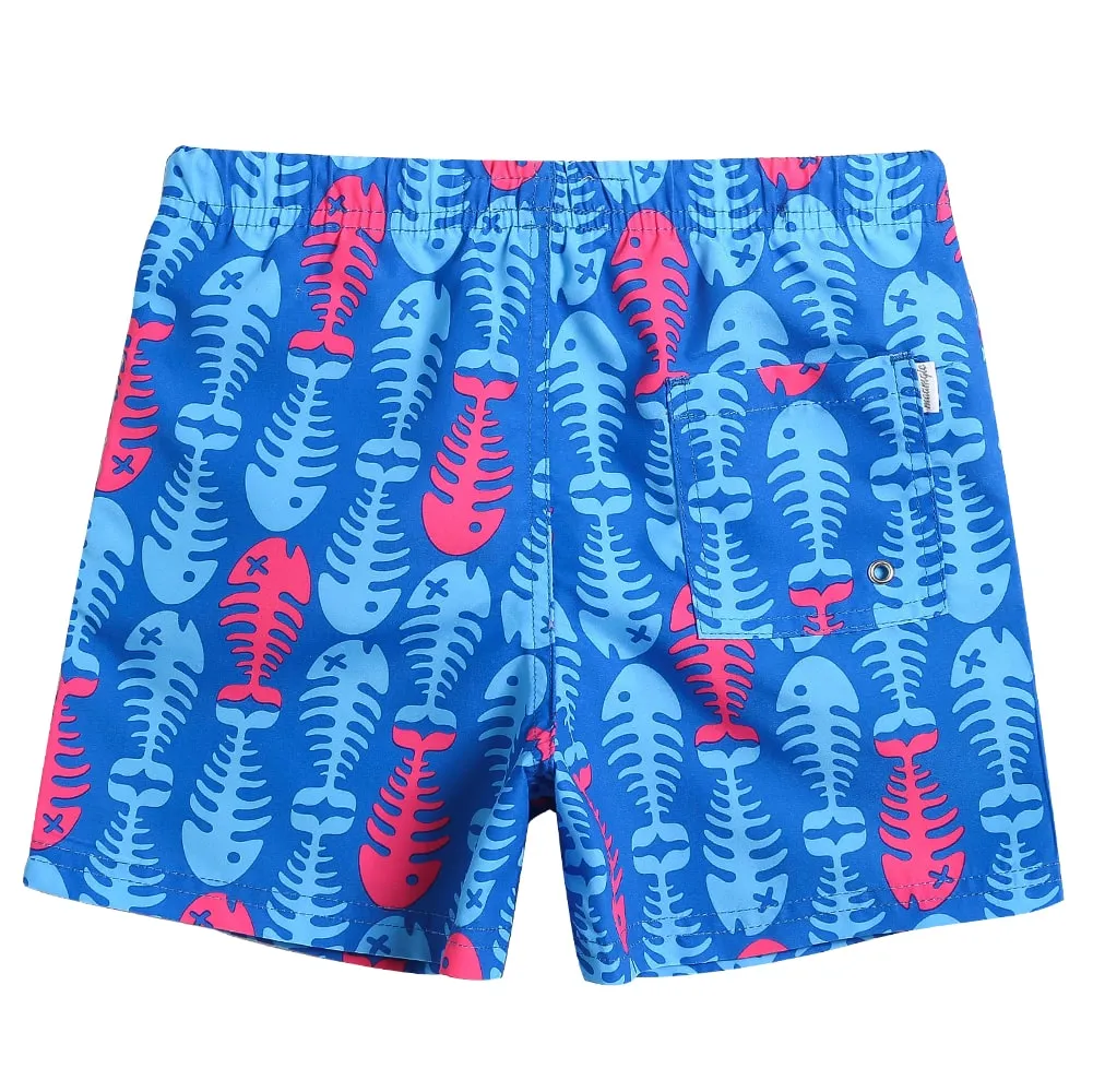 Boys Fish Bone Swim Trunk