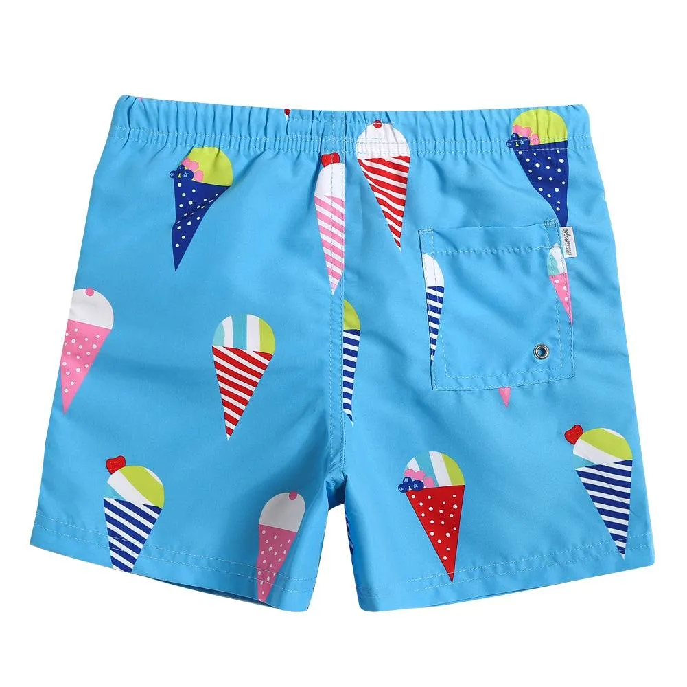 Boys Ice-cream Printed Swim Trunks