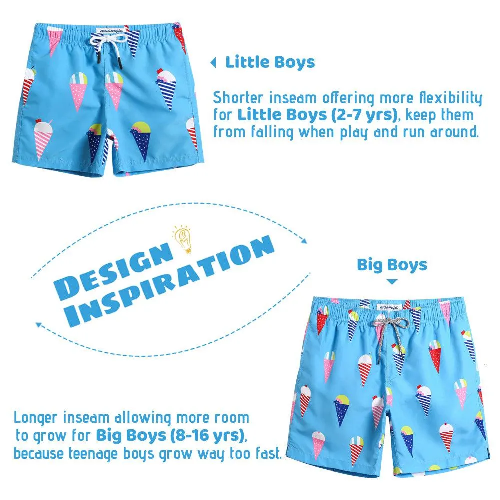 Boys Ice-cream Printed Swim Trunks