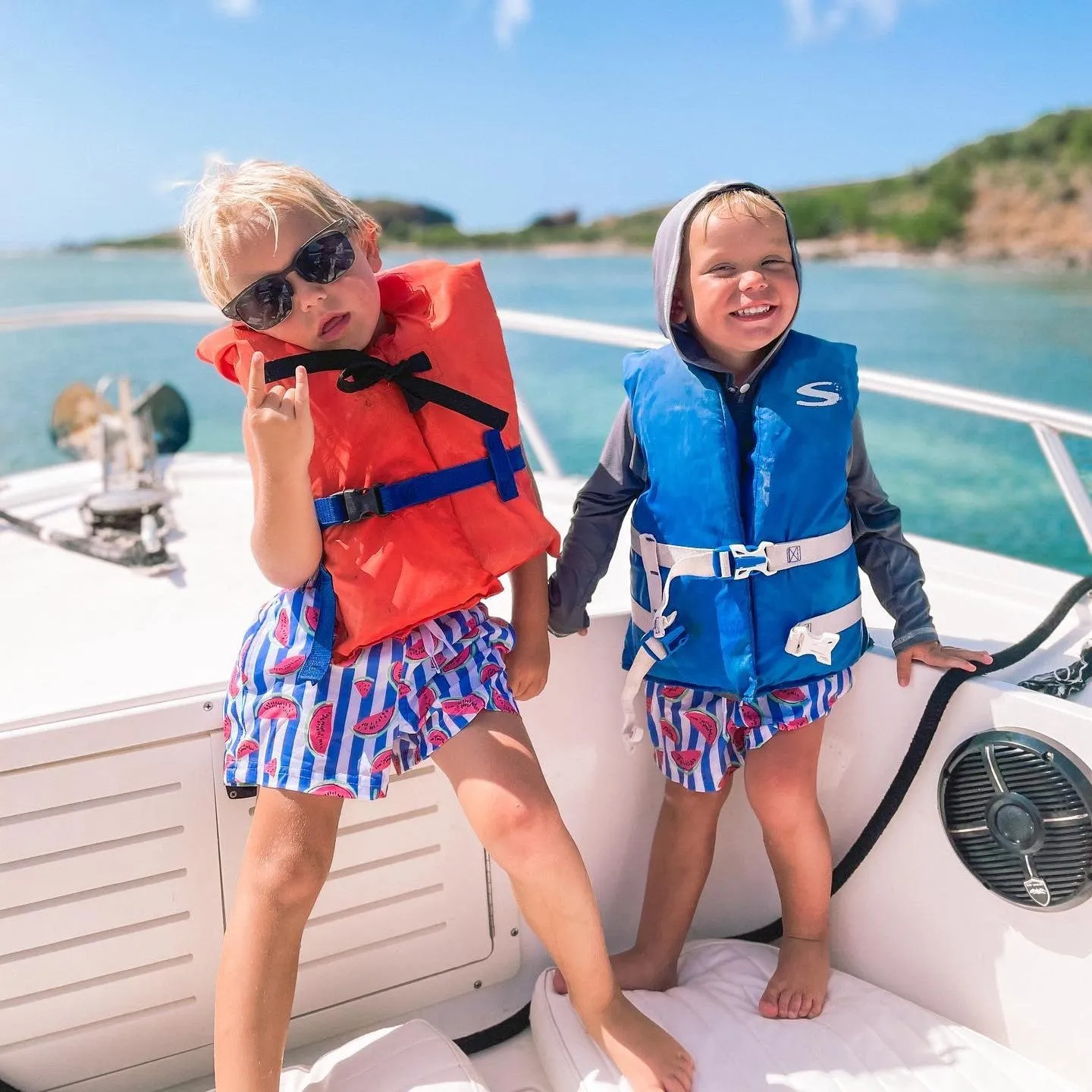 Boys Watermelon Stretch Swim Trunks