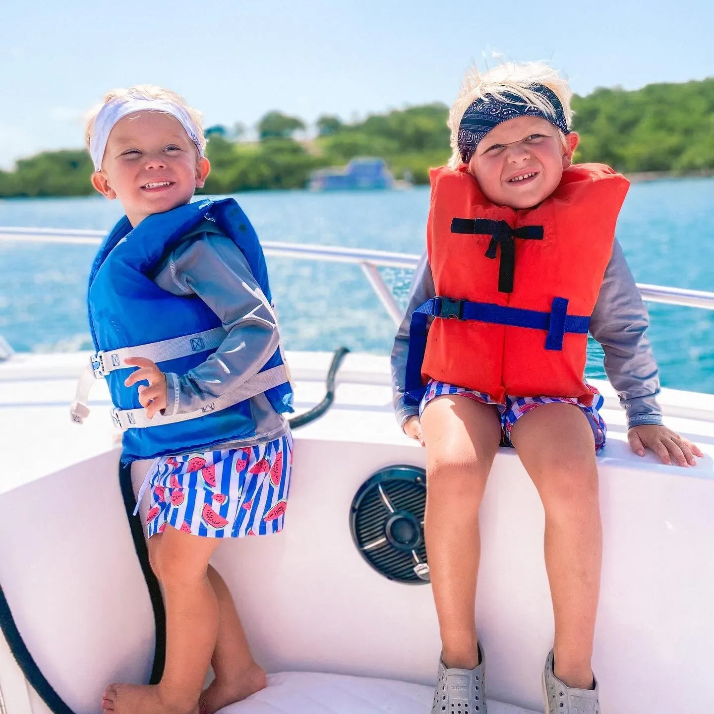 Boys Watermelon Stretch Swim Trunks