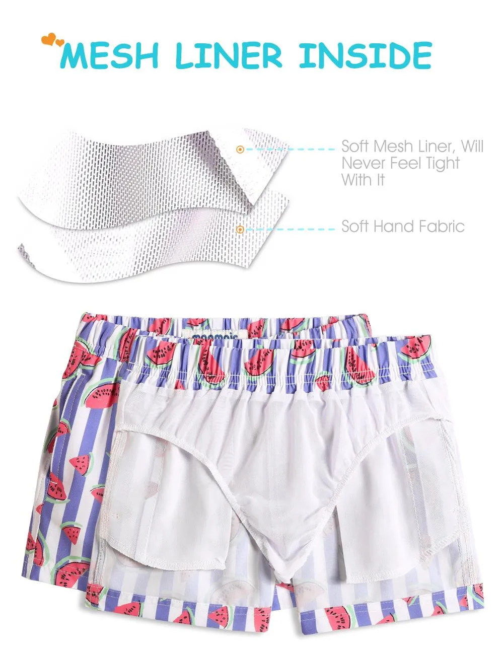 Boys Watermelon Stretch Swim Trunks