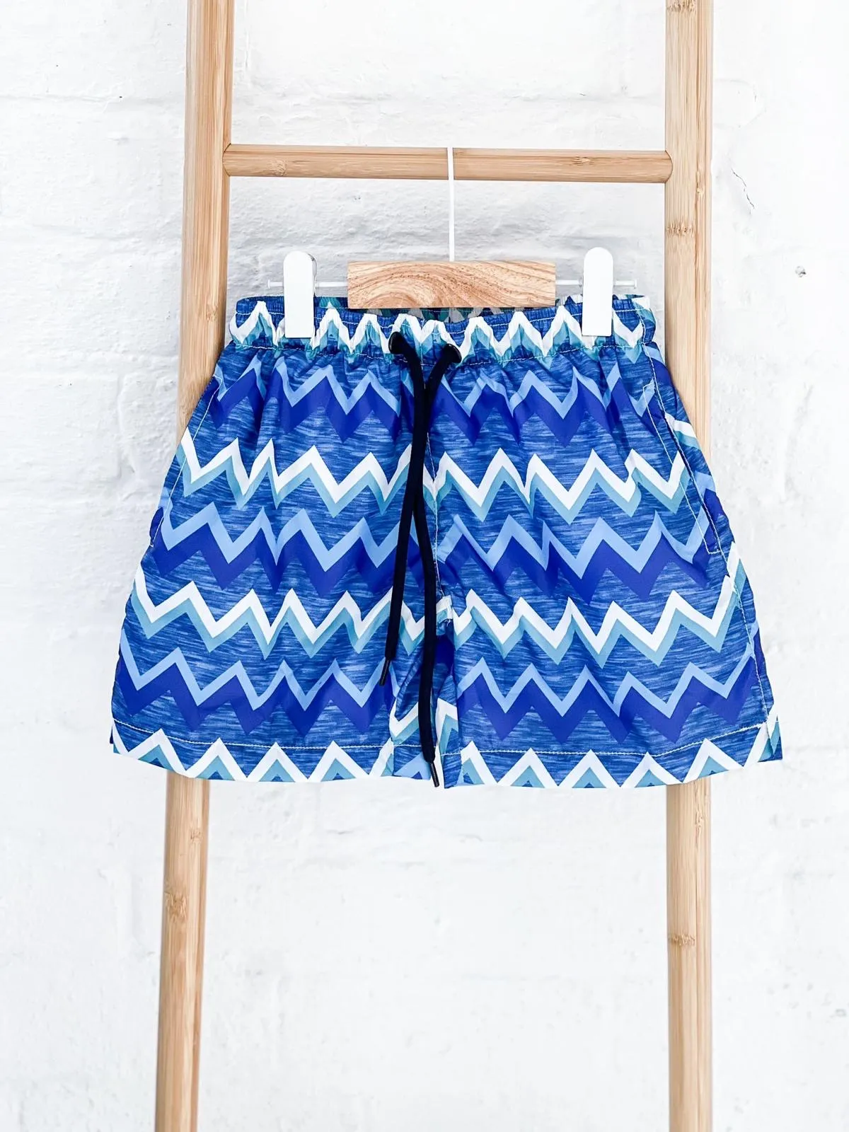 Boys Zig Zag Print Swimshorts