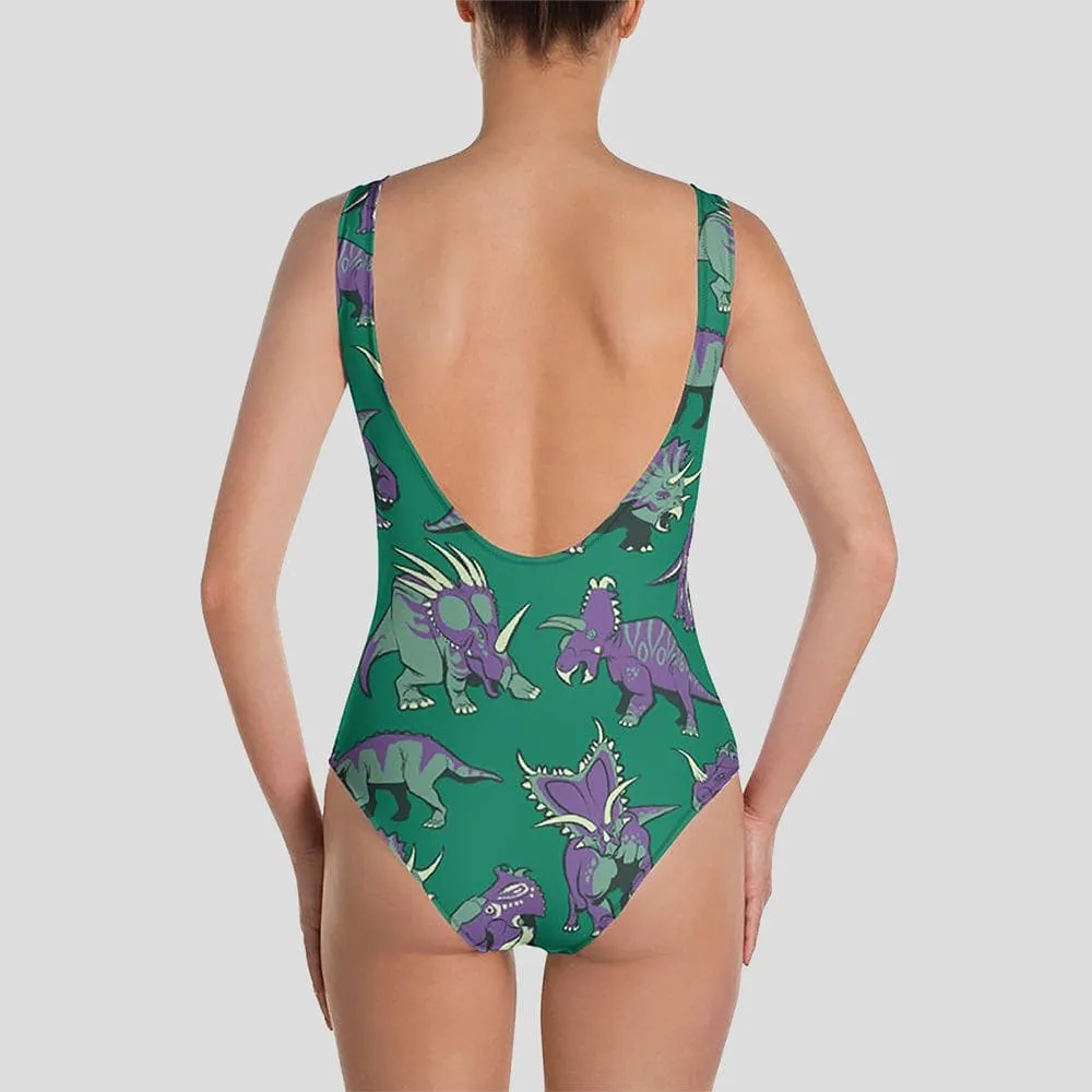 Ceratopsids One-Piece Swimsuit (POD)