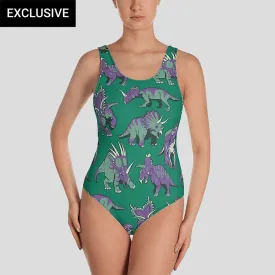 Ceratopsids One-Piece Swimsuit (POD)