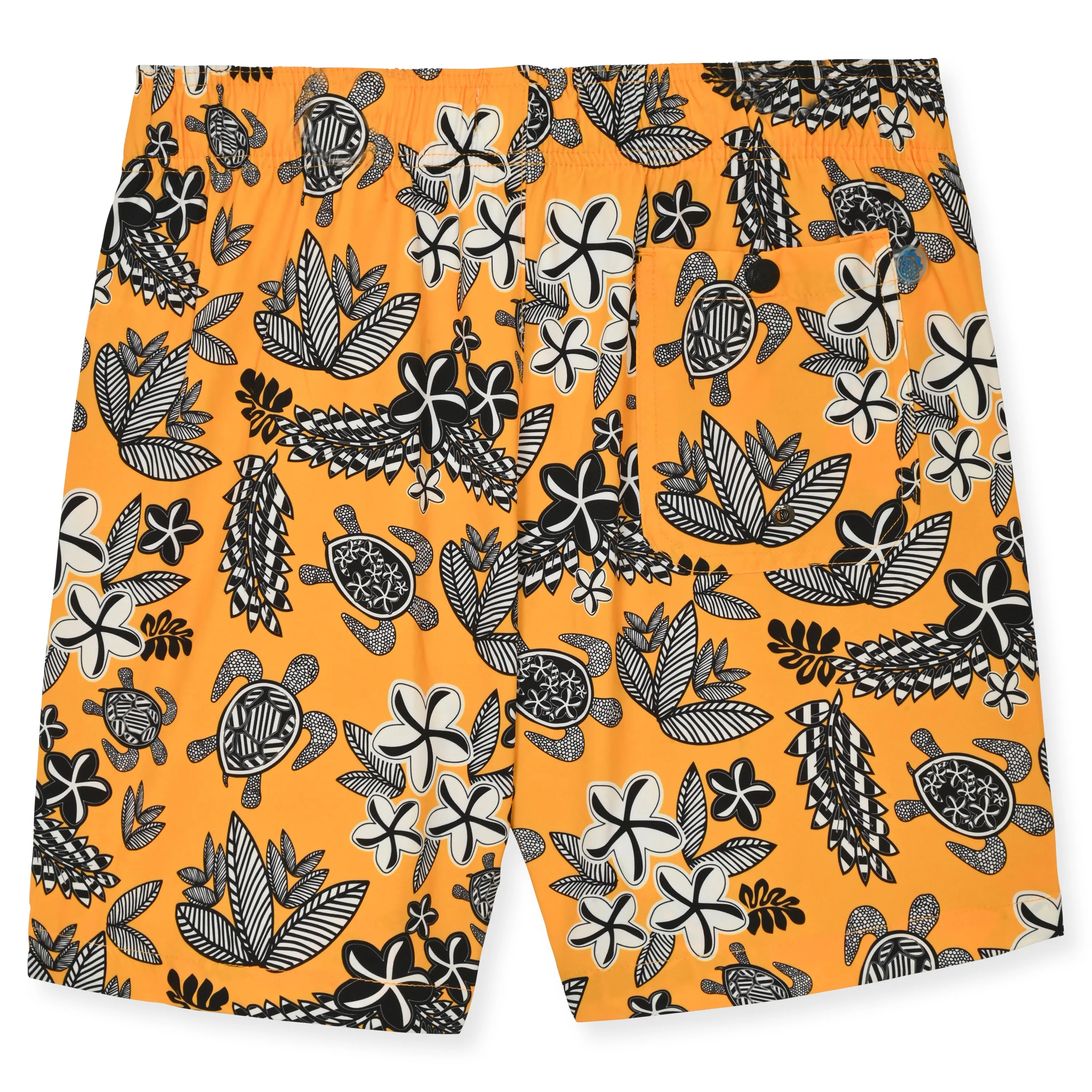 Citrine Geo Turtles Swim Trunk