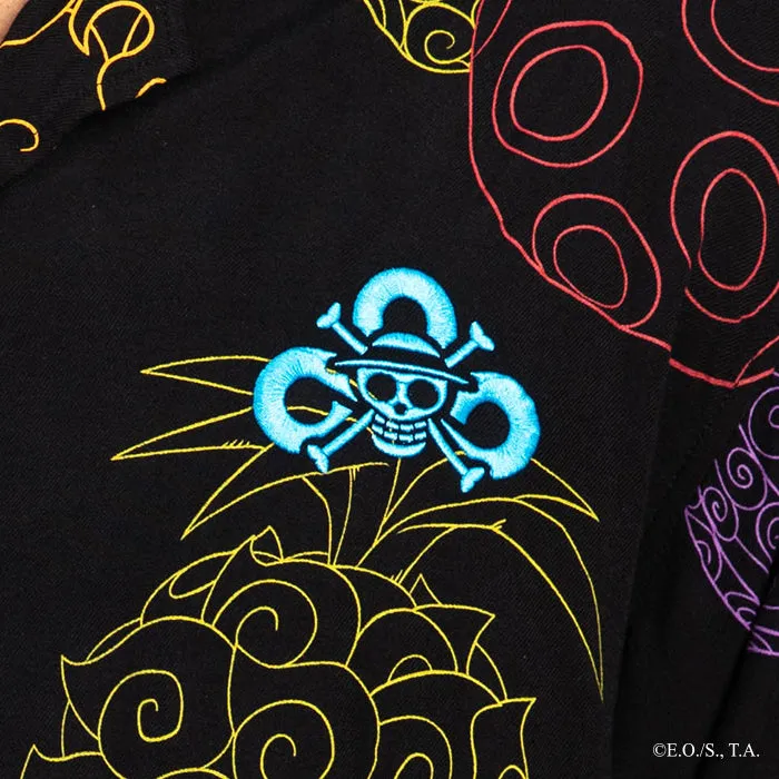 Cloud9 x One Piece Devil Fruit-Themed Button-Down Shirt for Fans