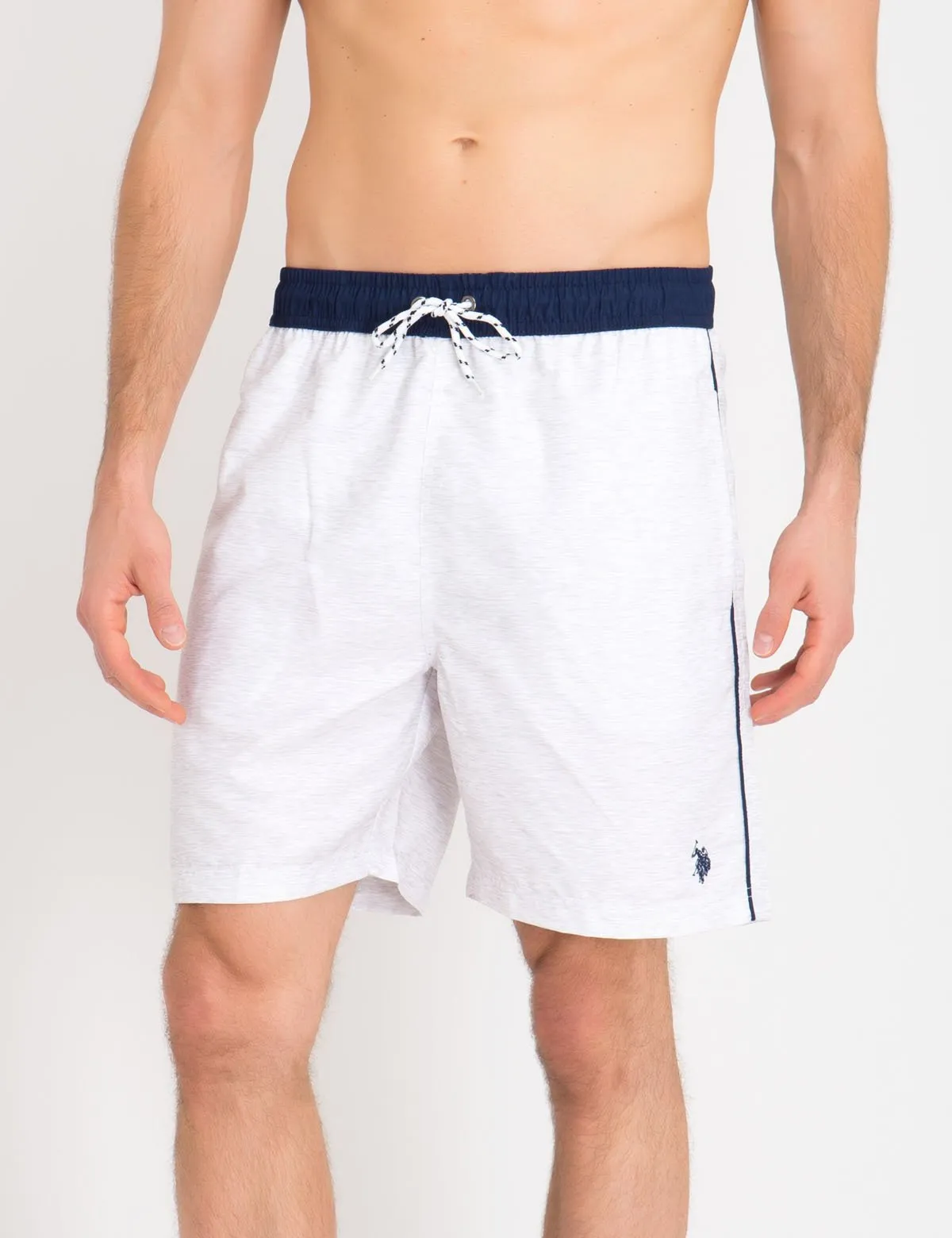 CONTRAST WAIST SWIM TRUNKS