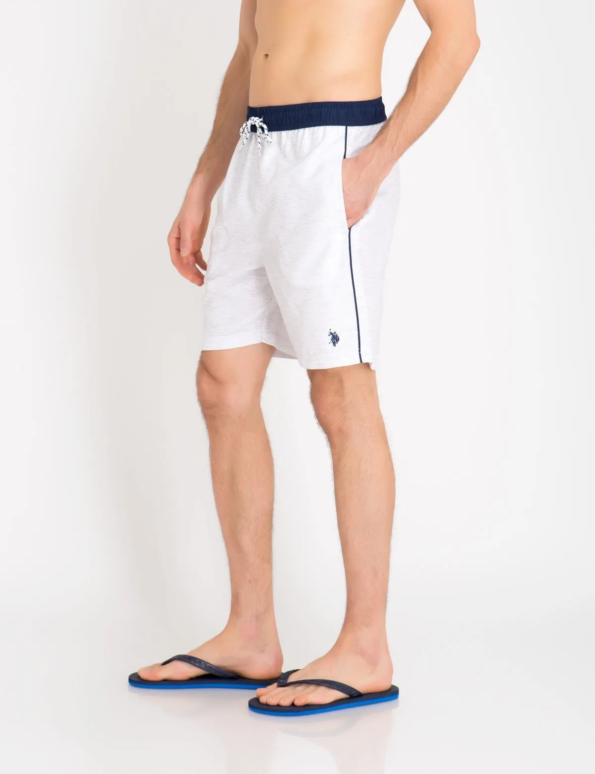 CONTRAST WAIST SWIM TRUNKS