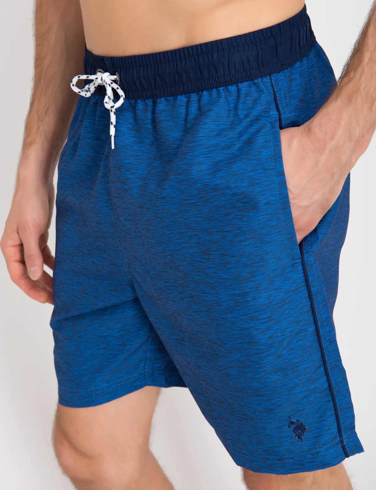 CONTRAST WAIST SWIM TRUNKS