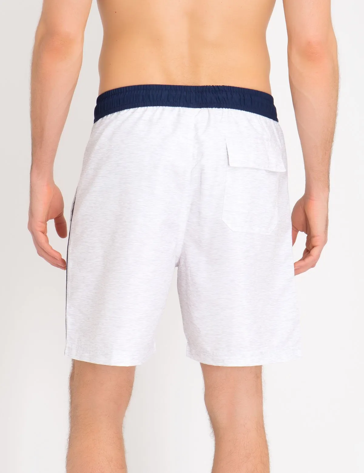 CONTRAST WAIST SWIM TRUNKS