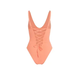 Crisscross One Piece (Peach)