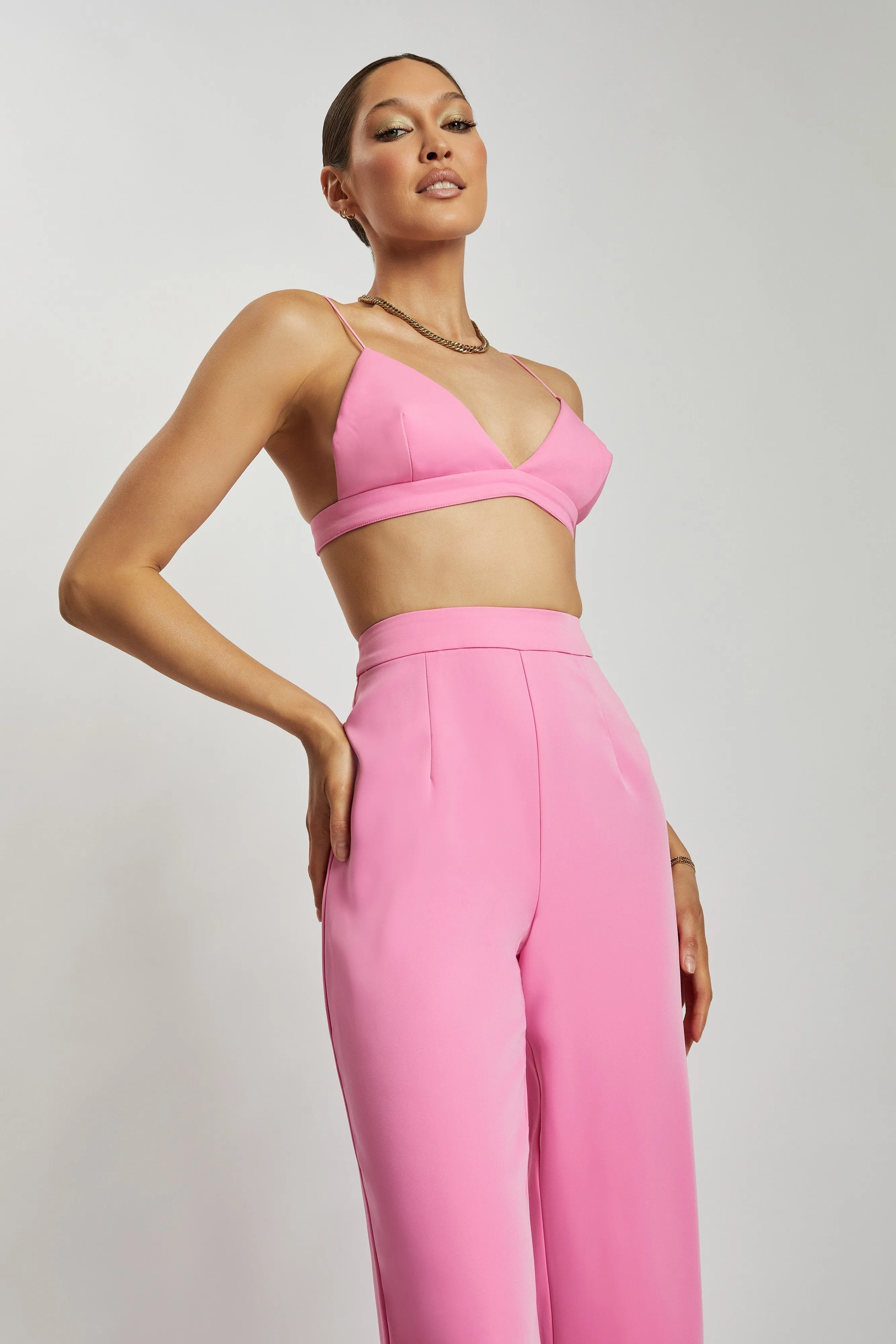 Cynthia Triangle Bralette - Pink