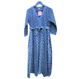 Dabu Printed Indigo Dress