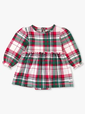 Dashing Dreams Plaid Knit Long Sleeve Skirted Romper