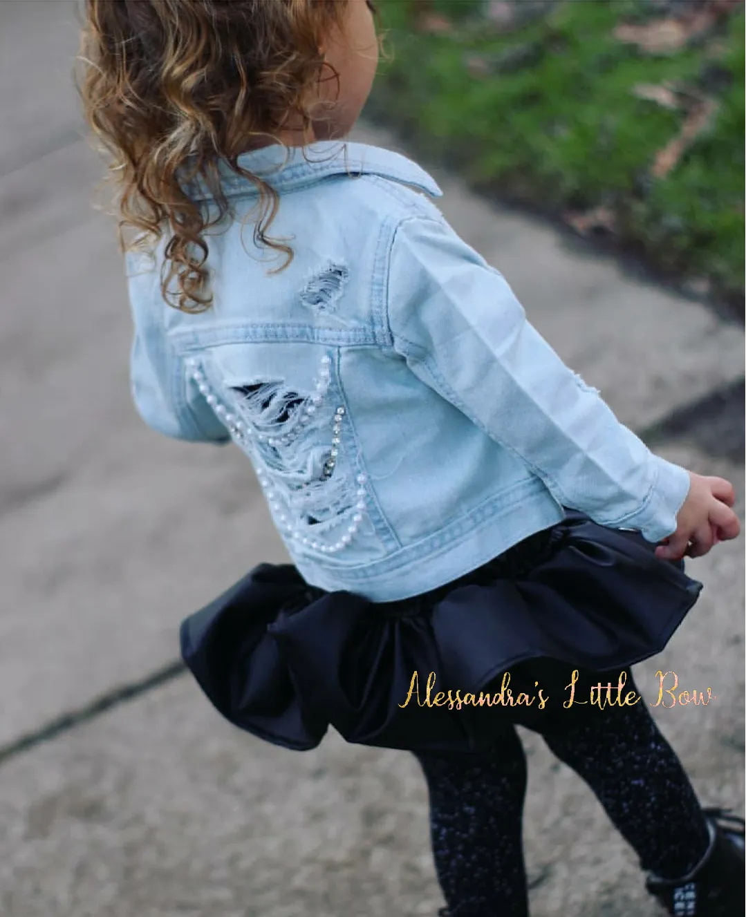 Faux Leather Skirted Bloomers