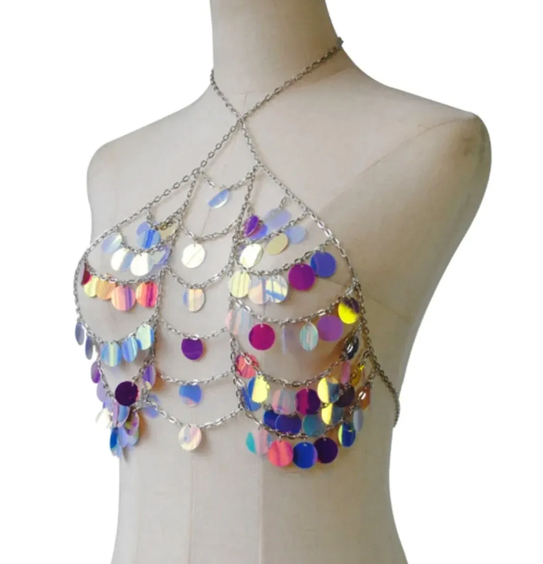 FESTIVAL MULTI-JEWEL HALTER TOP