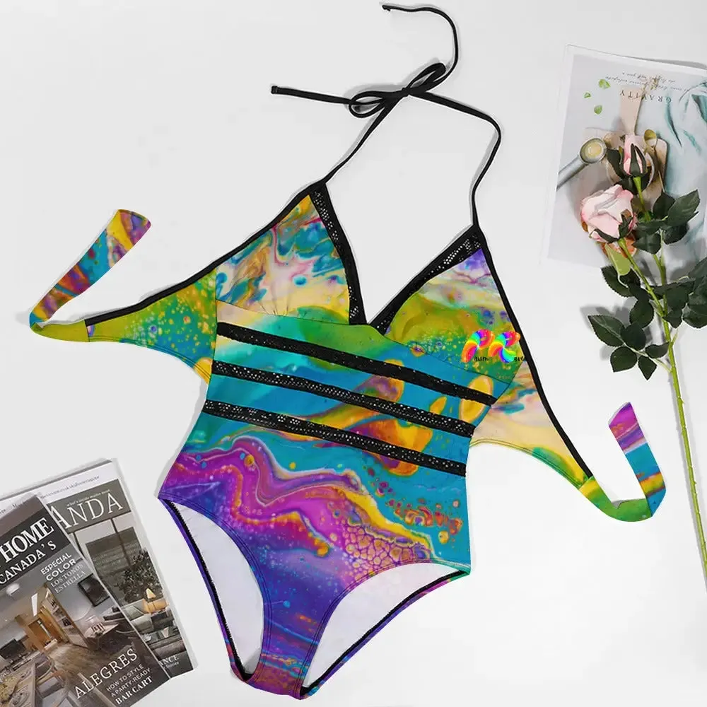 Fluid Palette Plus Size Festival Swimsuit