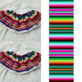 Fuschia  Serape Fiesta Skirted Bloomers