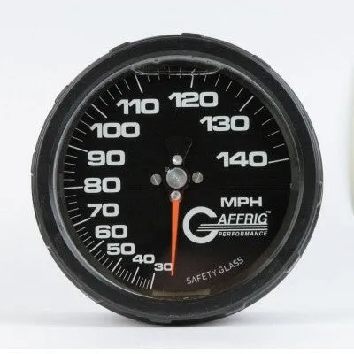 GAFFRIG PART #4126 4 INCH 140 MPH LIQUID FILLED BLACK SPEEDOMETER GAUGE KIT