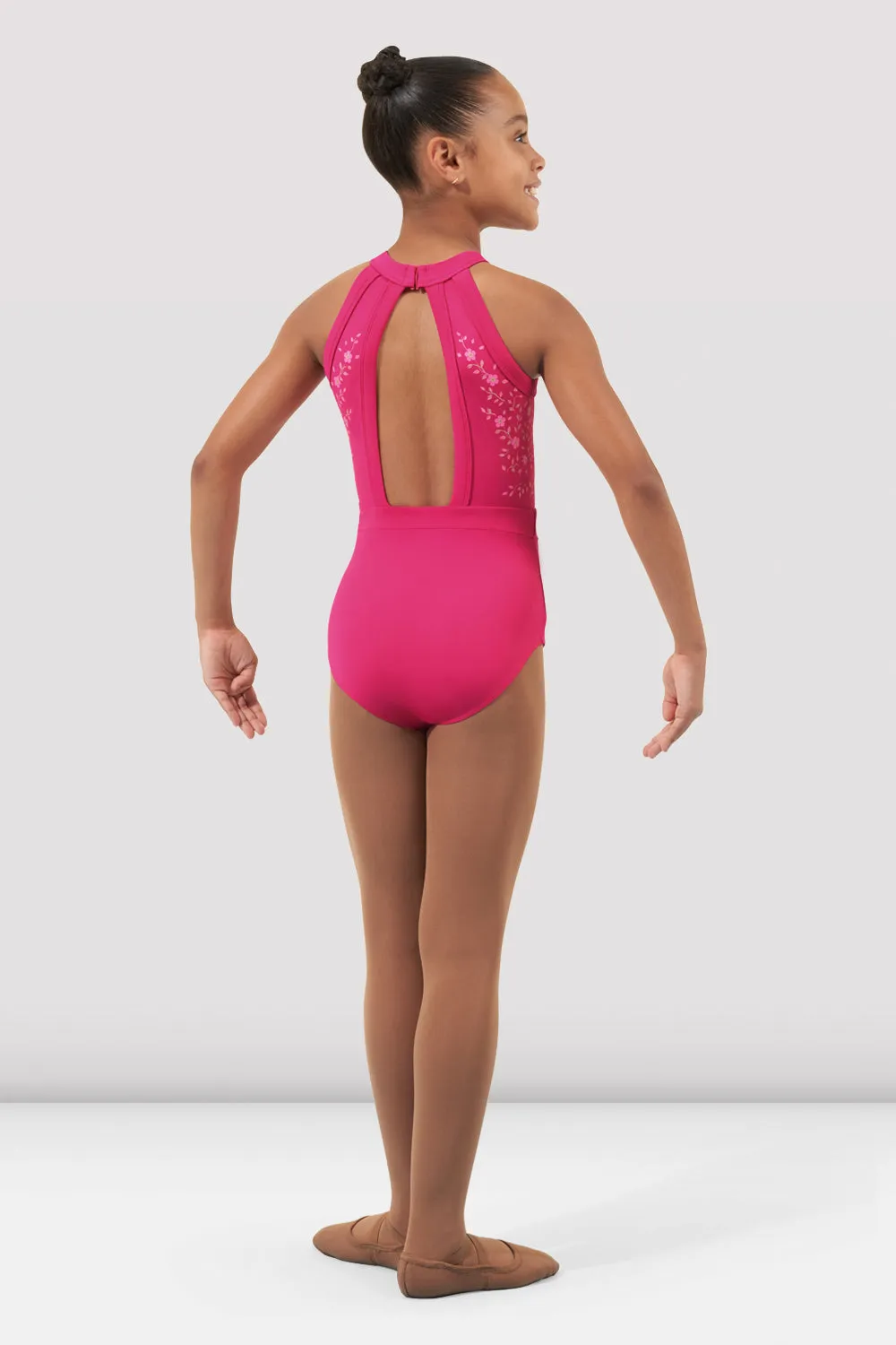 Girls Arianna Halter Leotard