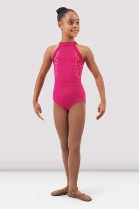 Girls Arianna Halter Leotard